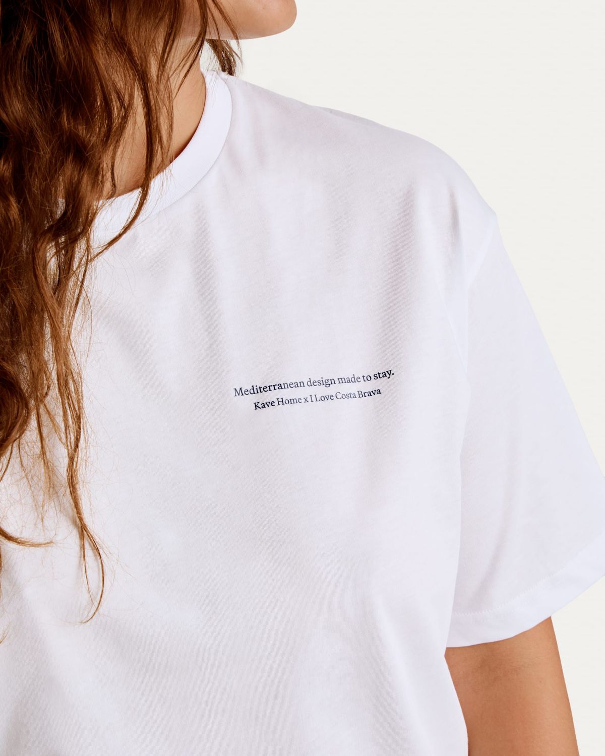 Camiseta unisex I Love Costa Brava x Kave Home 100% de algodón color blanco talla XL