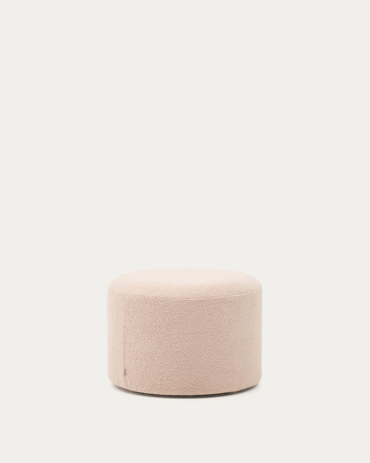Reposapiés desenfundable Kaeli de borreguito rosa Ø 60 cm