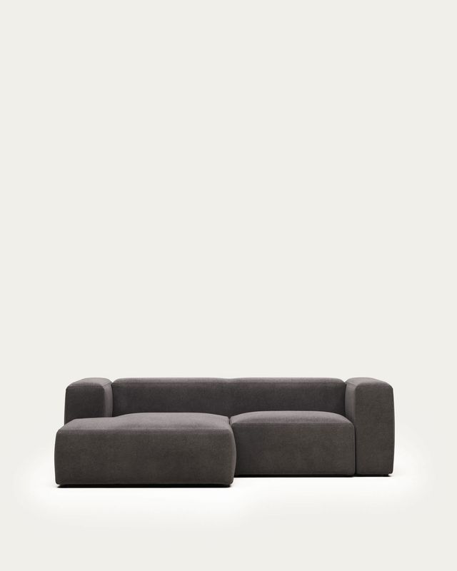 Sofá Blok 2 plazas chaise longue izquierdo gris 240 cm FR Sofá Blok 2 plazas chaise longue izquierdo gris 240 cm FR