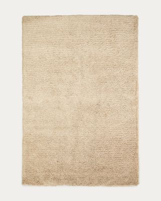 Alfombra Neade de algodón y poliéster beige 200 x 300 cm Alfombra Neade de algodón y poliéster beige 200 x 300 cm