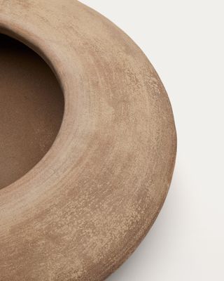 Macetero Rivor de terracota con acabado tono natural Ø 65 cm