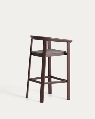 Taburete Erice de aluminio y cuerda marrón 75 cm