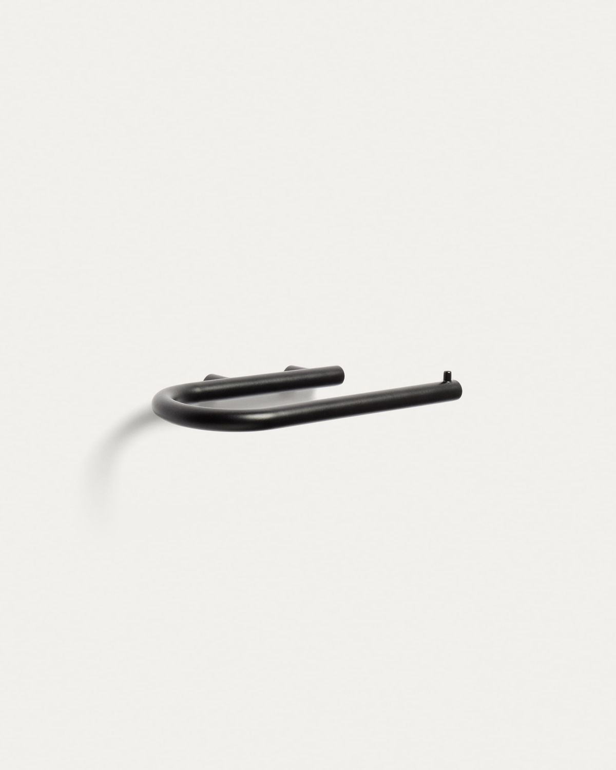Portarrollos Arely para baño de metal negro