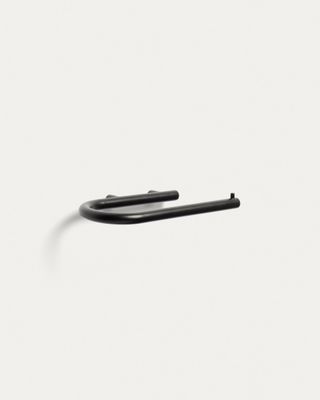 Portarrollos Arely para baño de metal negro Portarrollos Arely para baño de metal negro