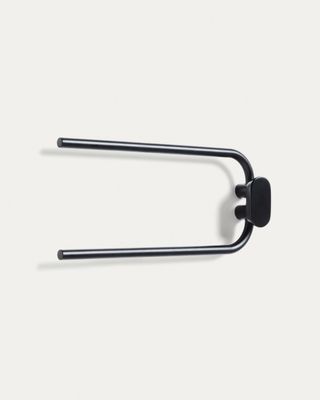 Toallero Arely con 2 brazos de metal negro