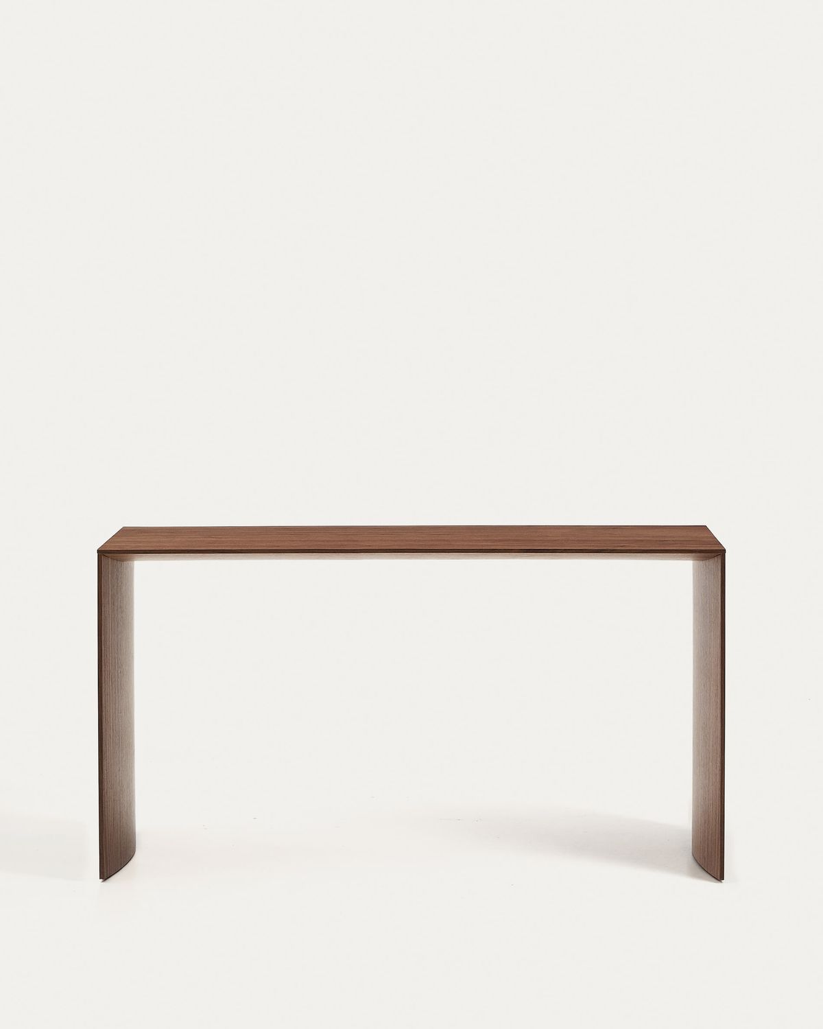 Mesa de trabajo Litto de chapa de nogal FSC Mix Credit 140 x 60 cm