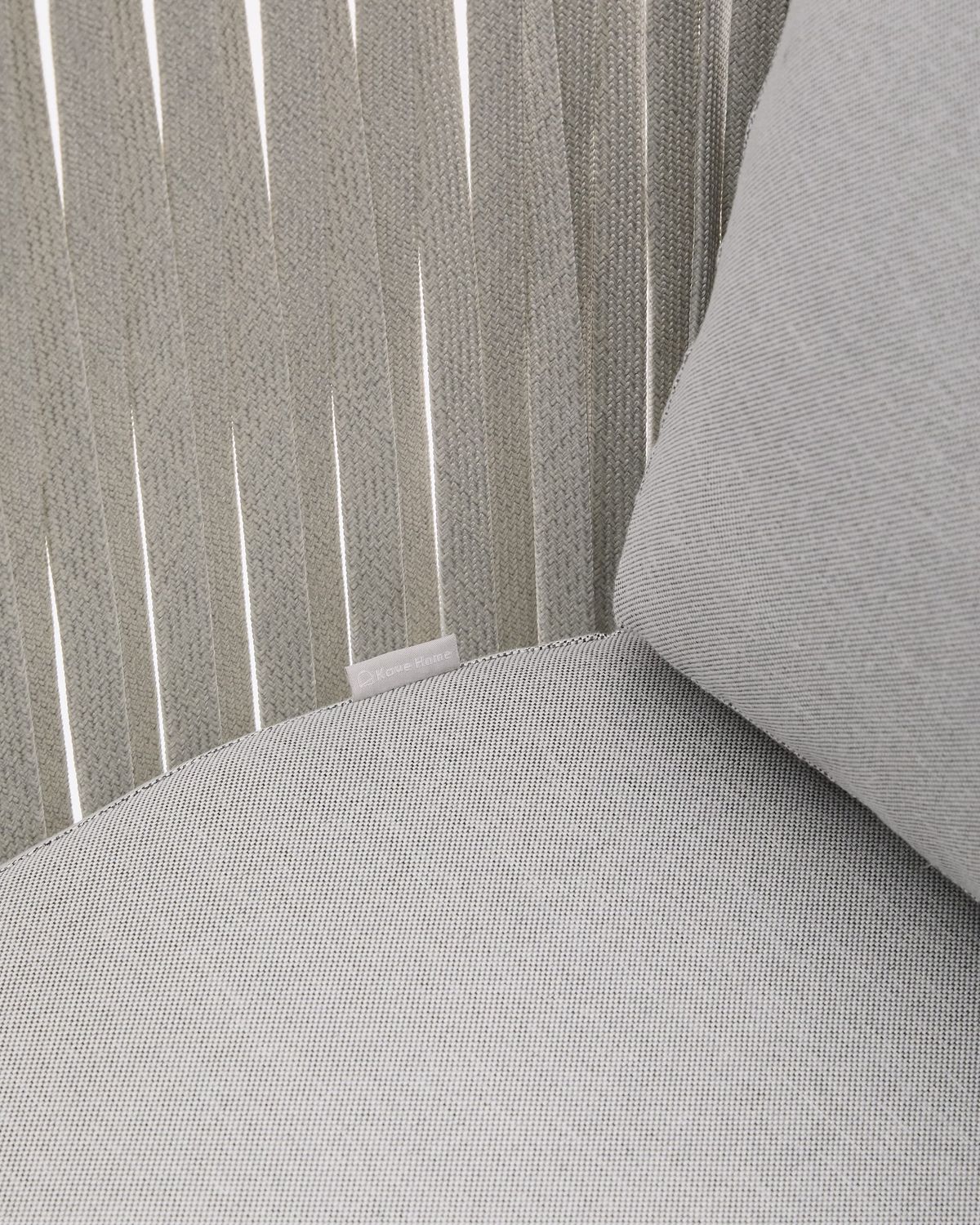 Butaca de exterior Saconca de cuerda y acero galvanizado gris