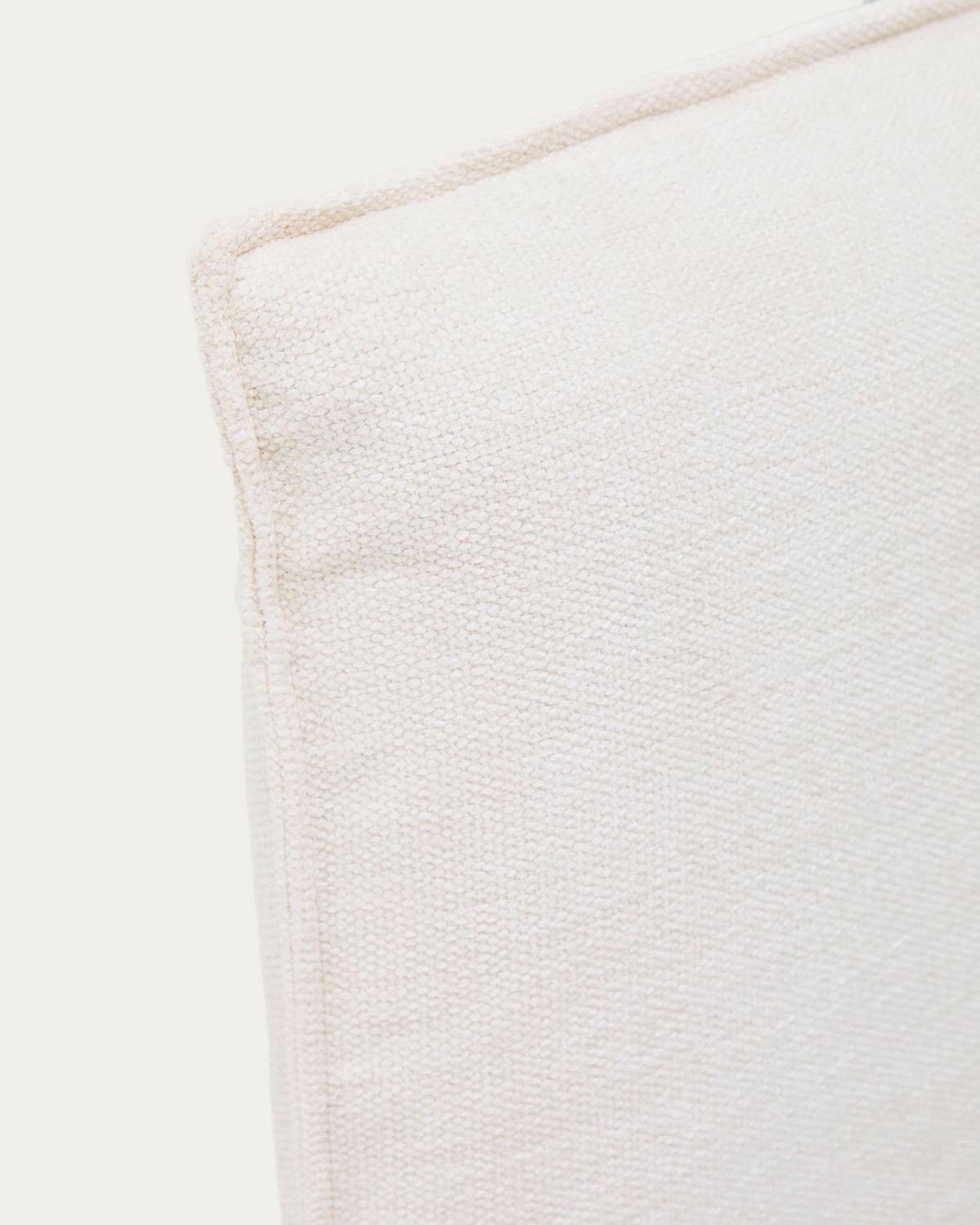 Cama desenfundable Jaira de chenilla blanco para colchón de 90x200cm FSC Mix Credit