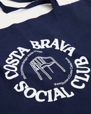 Bolsa I Love Costa Brava x Kave Home 100% de algodón azul