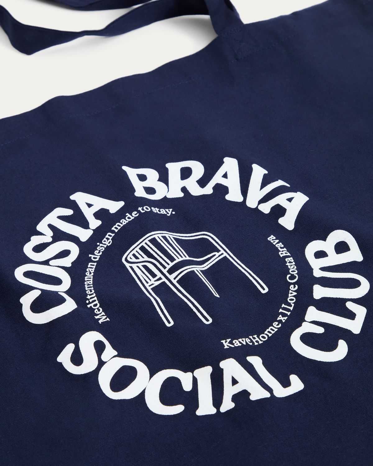 Bolsa I Love Costa Brava x Kave Home 100% de algodón azul
