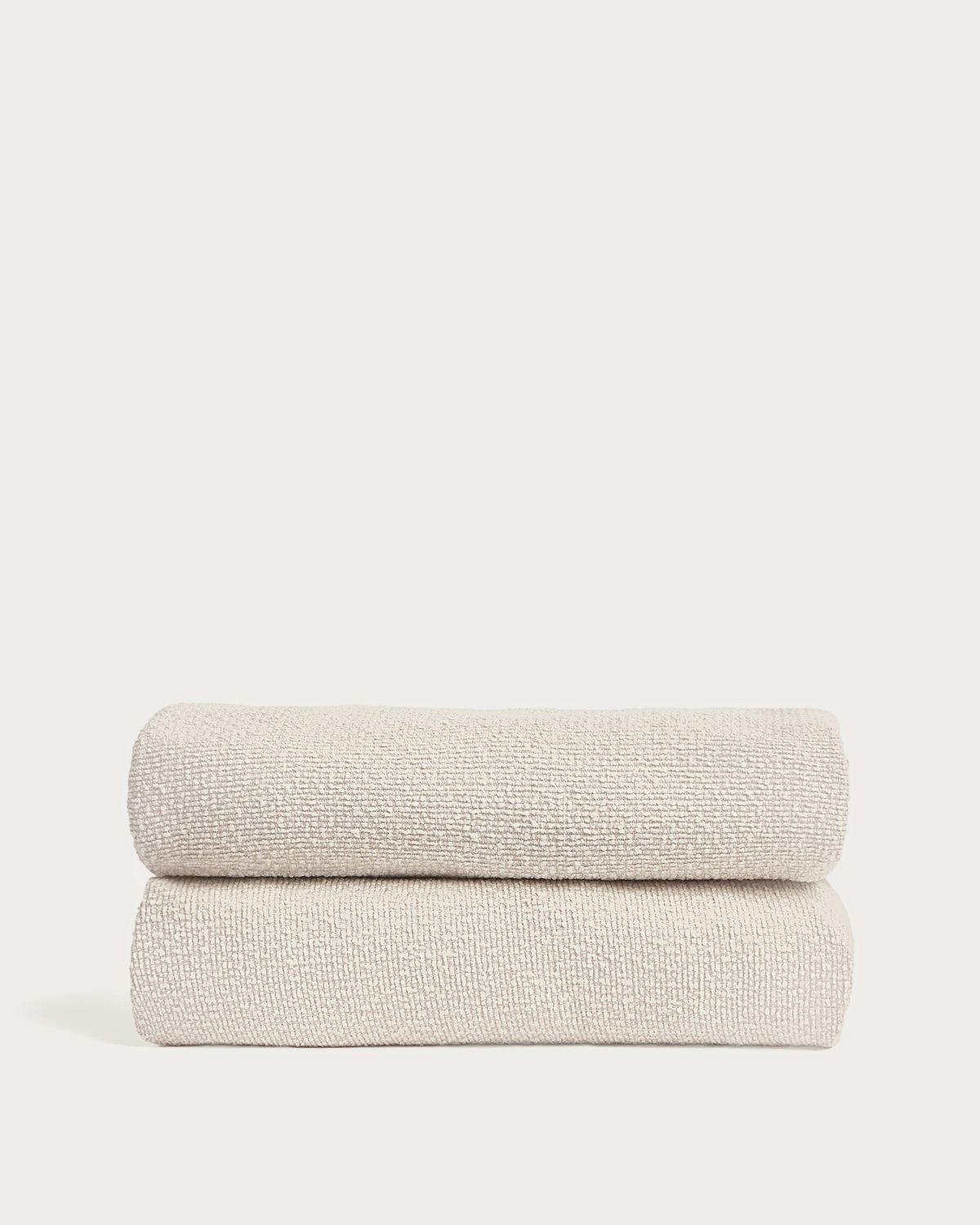 Funda para cama Martina de chenilla crudo para colchón de 160 x 200 cm