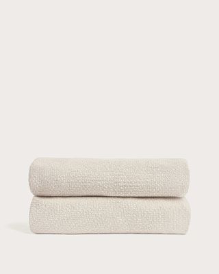 Funda para cama Martina de chenilla crudo para colchón de 160 x 200 cm Funda para cama Martina de chenilla crudo para colchón de 160 x 200 cm