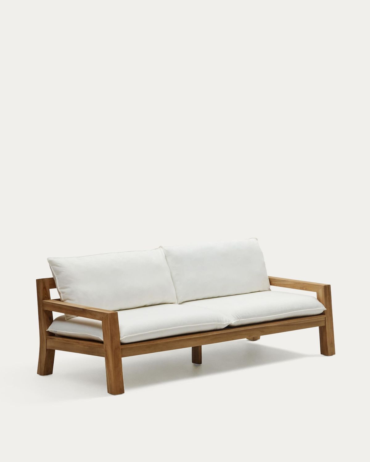 Sofá Forcanera 3 plazas de madera maciza de teca 211 cm