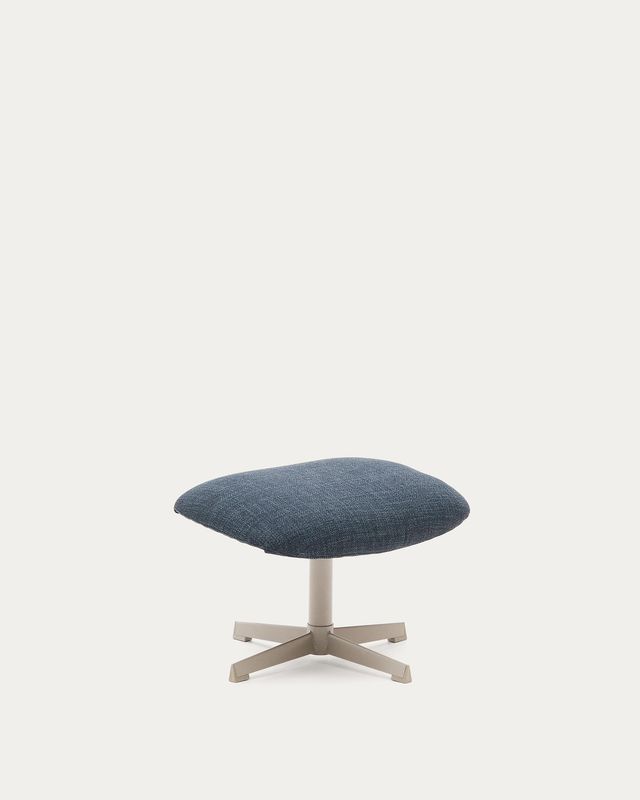 Reposapiés giratorio Jaspe azul y metal con acabado gris FSC 100%