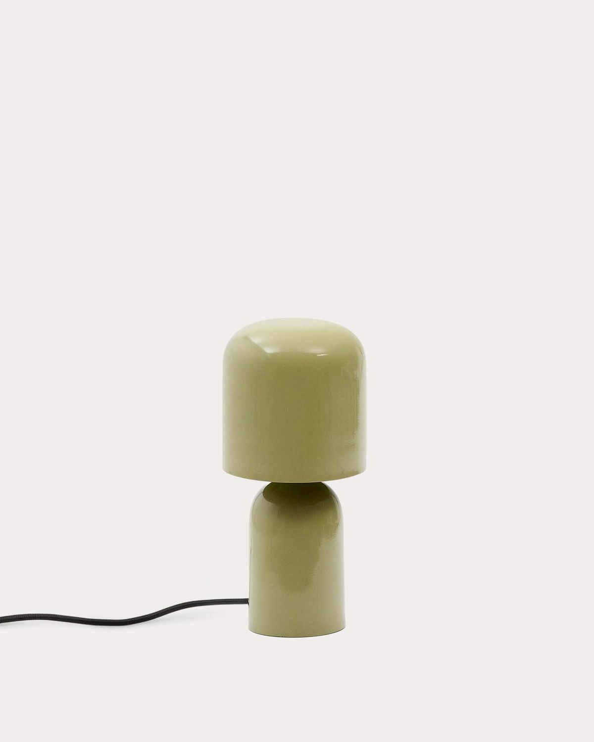 Lámpara de mesa Monze de metal pintado verde claro