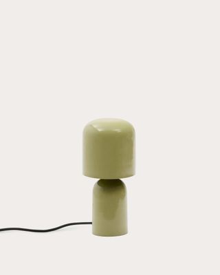 Lámpara de mesa Monze de metal pintado verde claro Lámpara de mesa Monze de metal pintado verde claro