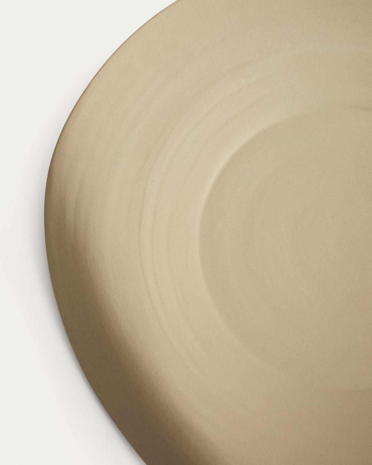 Centro de mesa Ebenor de cerámica beige Ø 40 cm