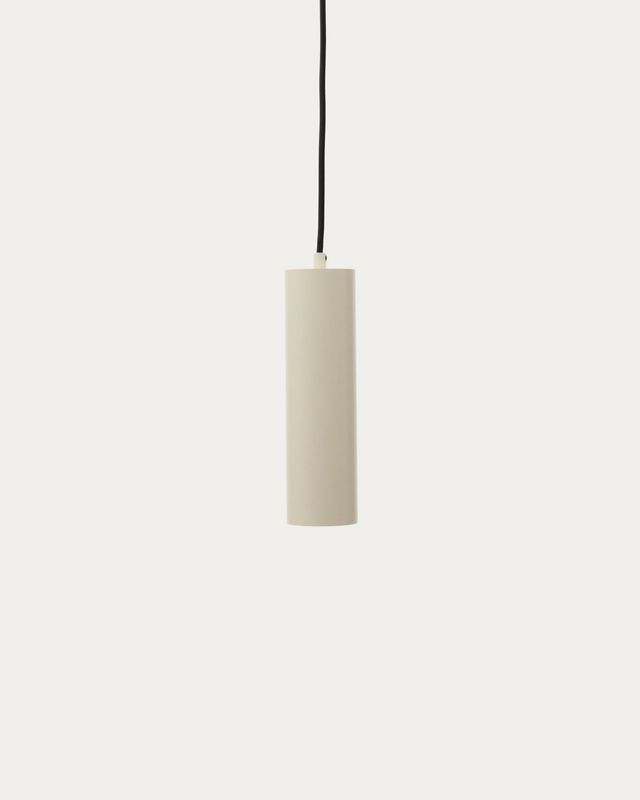 Lámpara de techo Andia de aluminio con acabado pintado beige