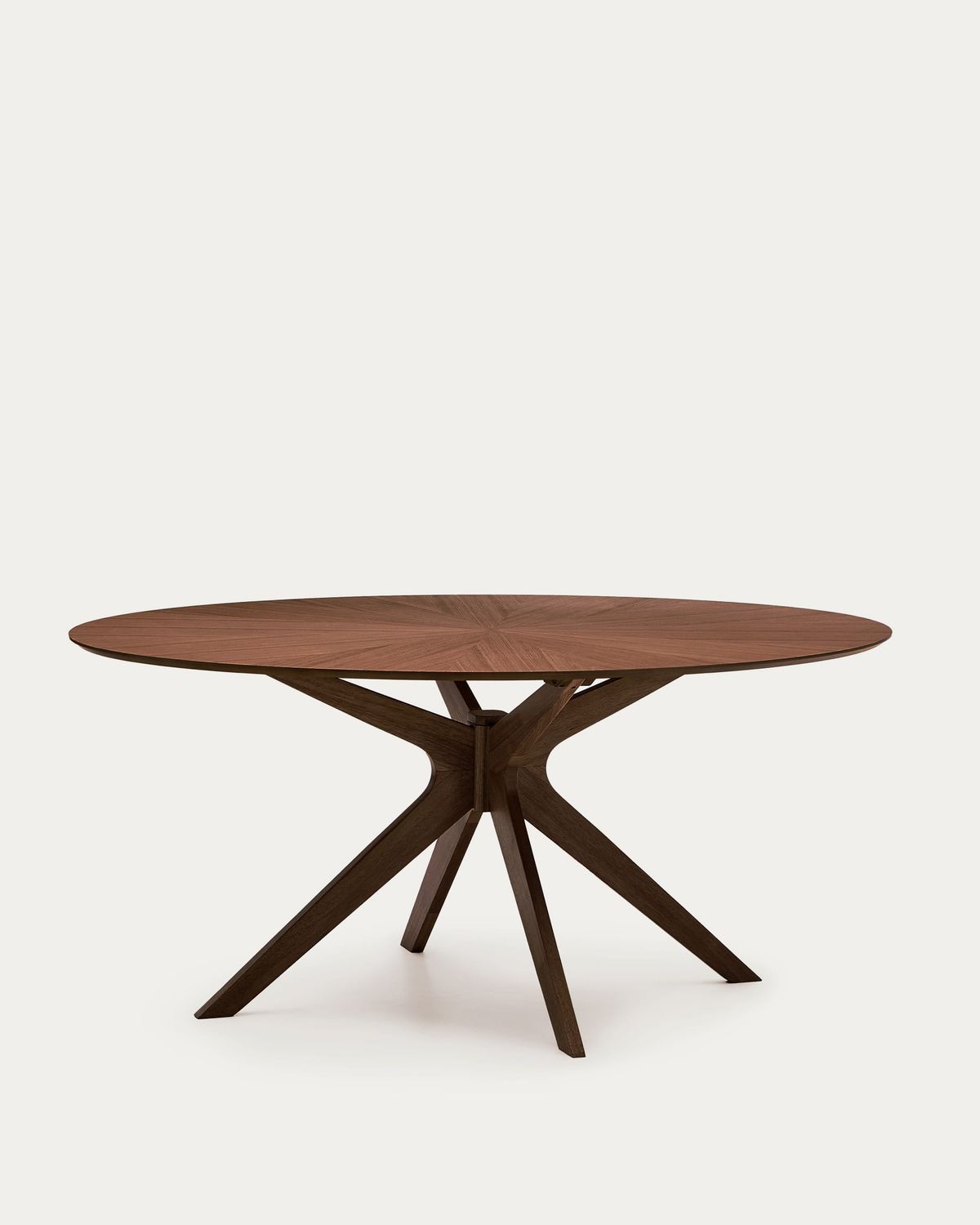 Mesa Naanim de chapa de nogal 180 x 110 cm