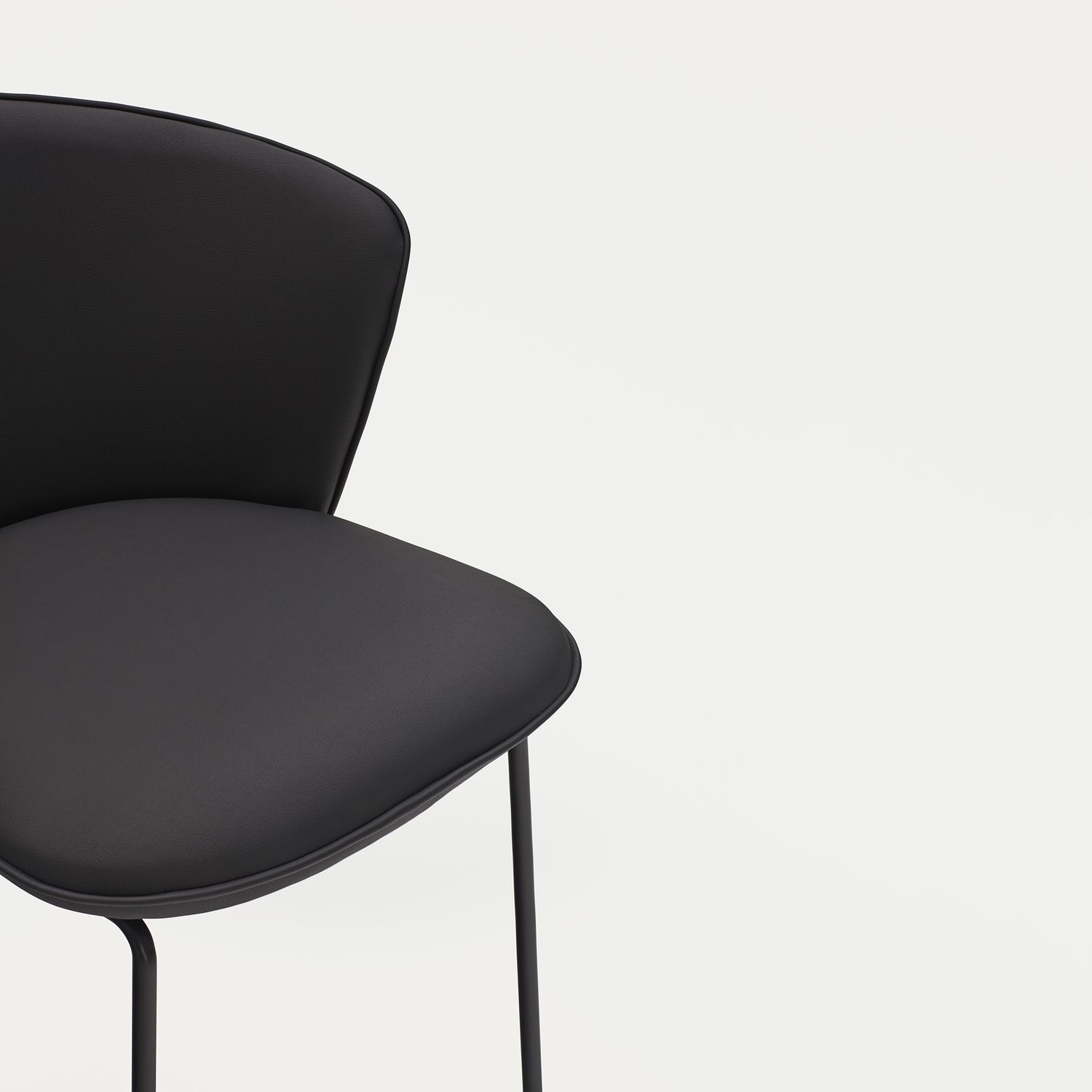 SILLA ADD (107-9035) PU NEGRO 2P/CAJA