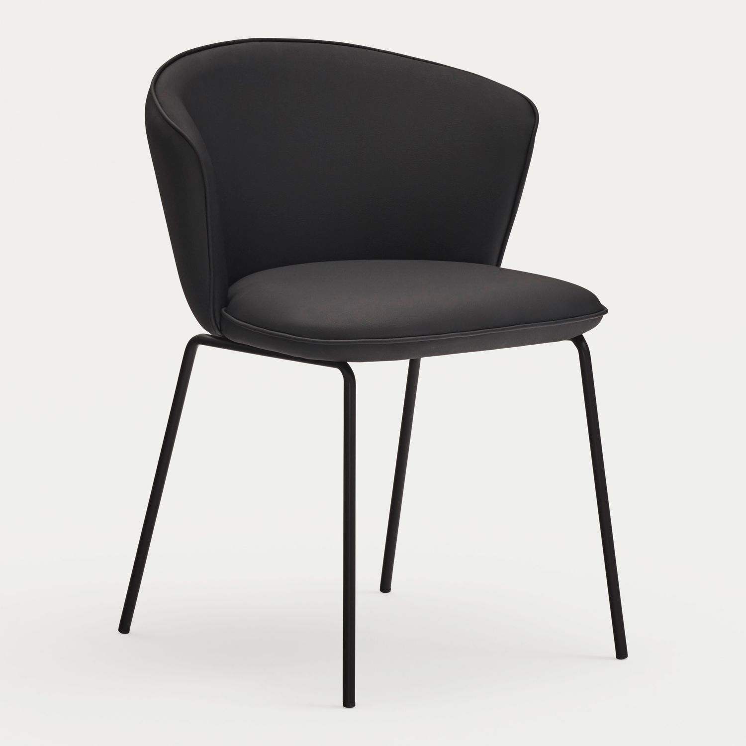 SILLA ADD (107-9035) PU NEGRO 2P/CAJA