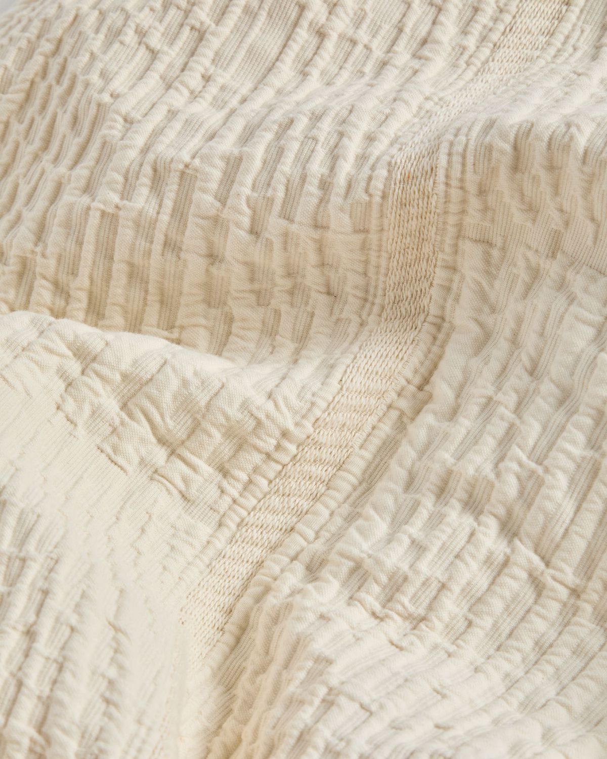 Colcha Raylo 100% algodón con estructura a rayas para cama de 150/160 cm