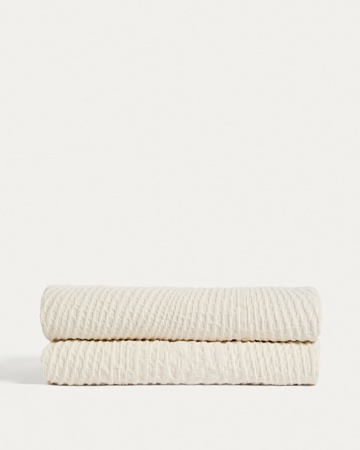 Colcha Raylo 100% algodón con estructura a rayas para cama de 150/160 cm