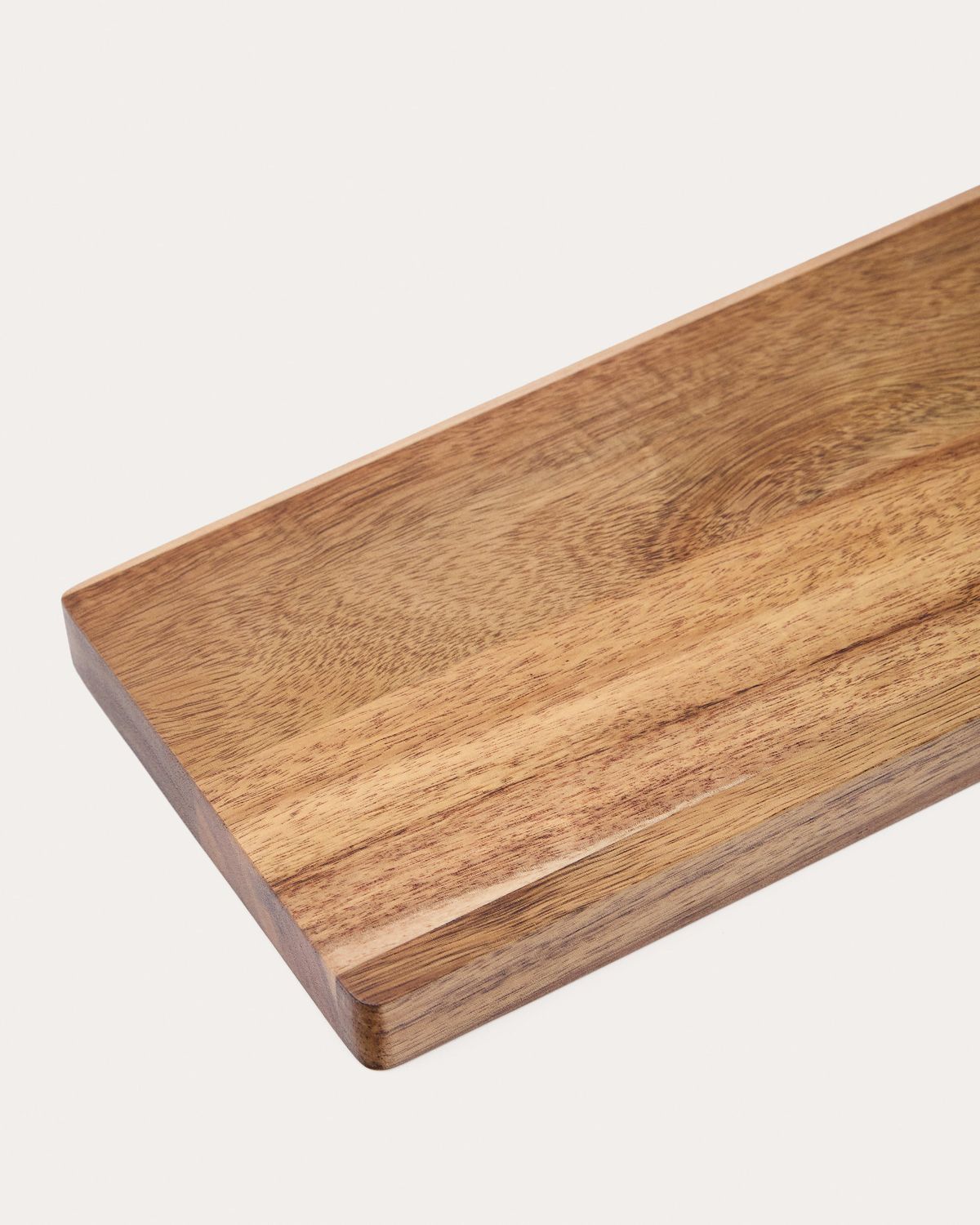 Tabla de servir Zairin de madera de acacia FSC 100% y metal rosa