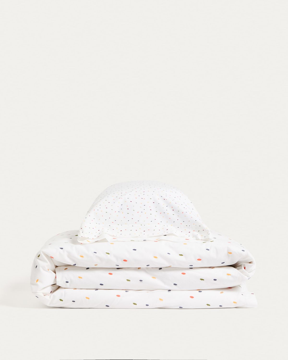 Set Epifania fundas nórdicas y de almohada de algodón percal con estampado multicolor cama 70 cm