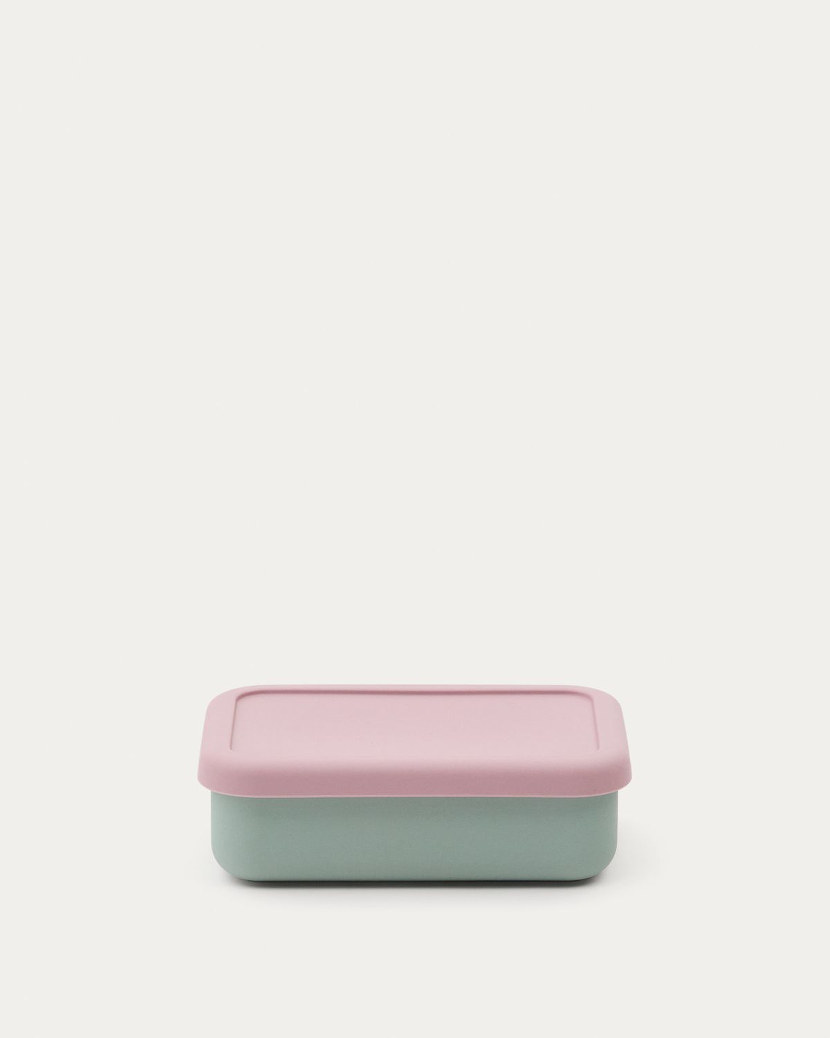 Fiambrera Lili de silicona rosa y turquesa