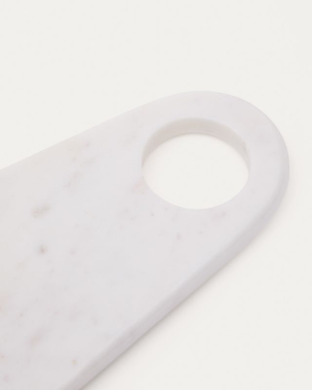 Tabla de servir Zera de mármol blanco