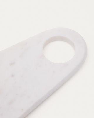 Tabla de servir Zera de mármol blanco