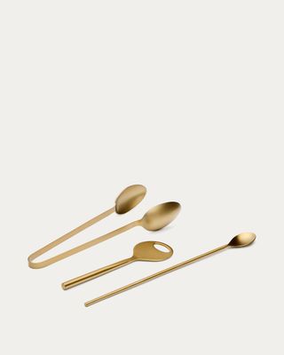 Set Aruc de utensilios de coctelería de acero inoxidable dorado Set Aruc de utensilios de coctelería de acero inoxidable dorado
