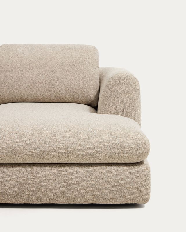 Sofá Vera 3 plazas con chaise longue derecho beige 232 cm FSC Mix Credit