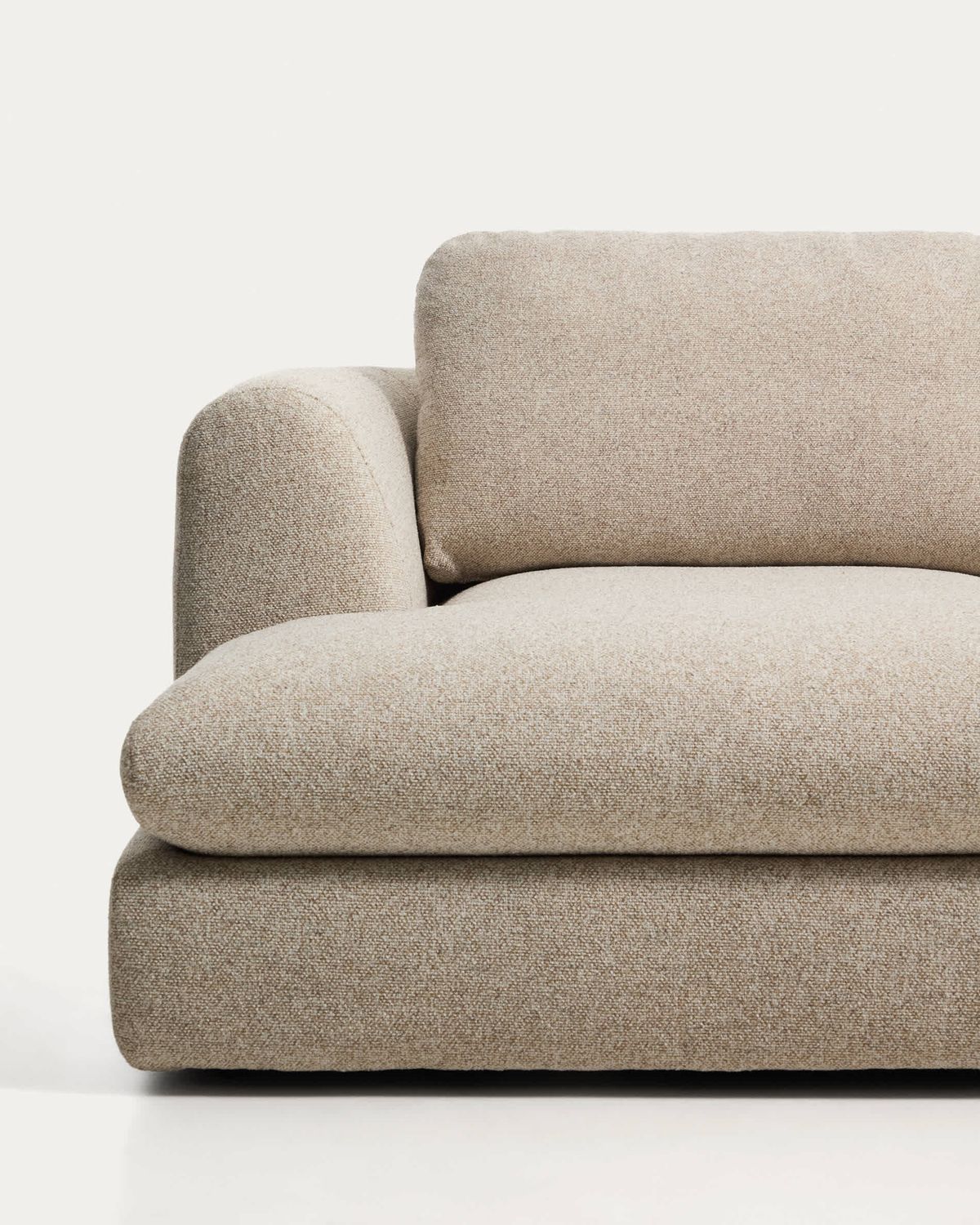 Sofá Vera 4 plazas con chaise longue izquierdo beige 322 cm FSC Mix Credit