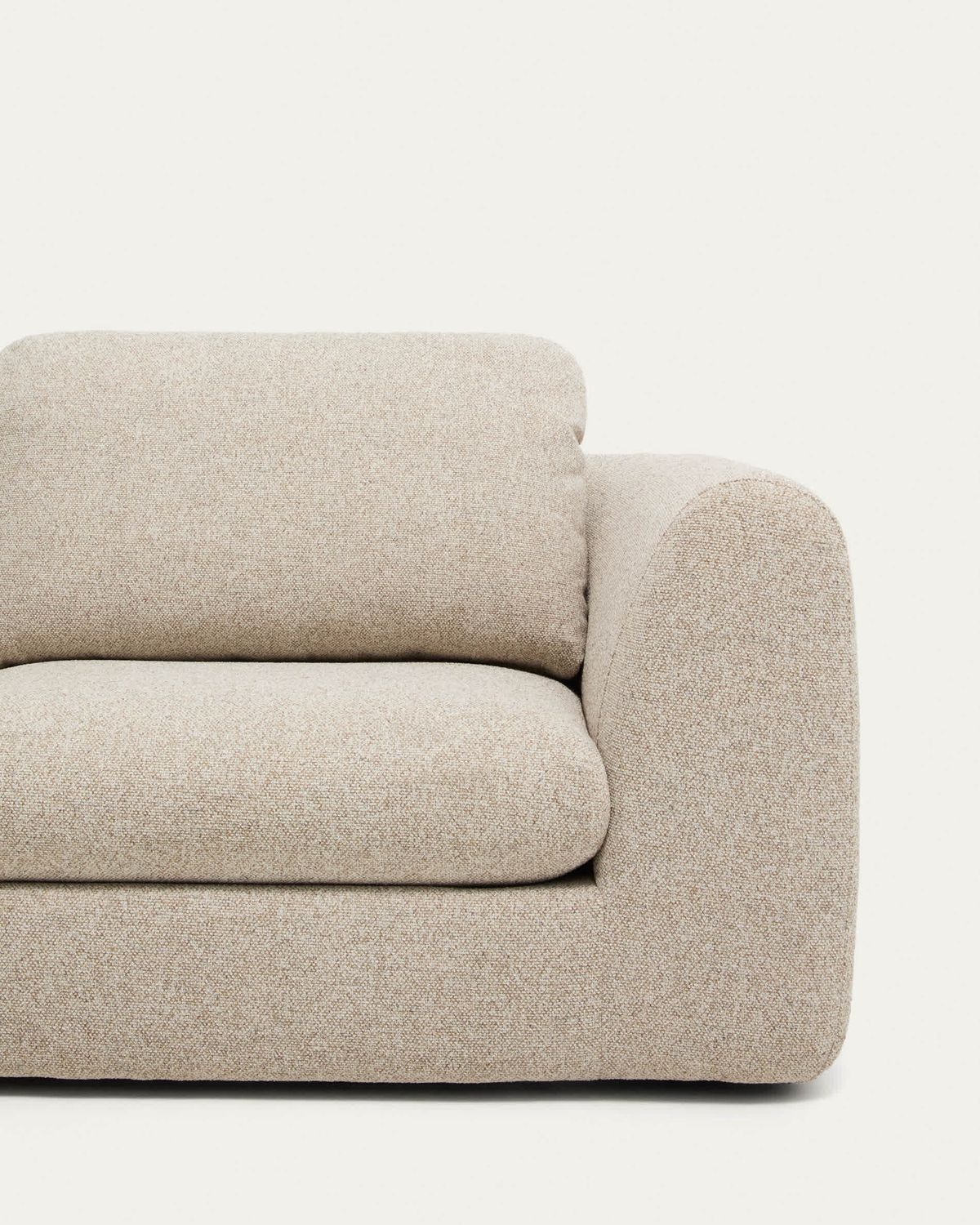 Sofá Vera 4 plazas con chaise longue izquierdo beige 322 cm FSC Mix Credit