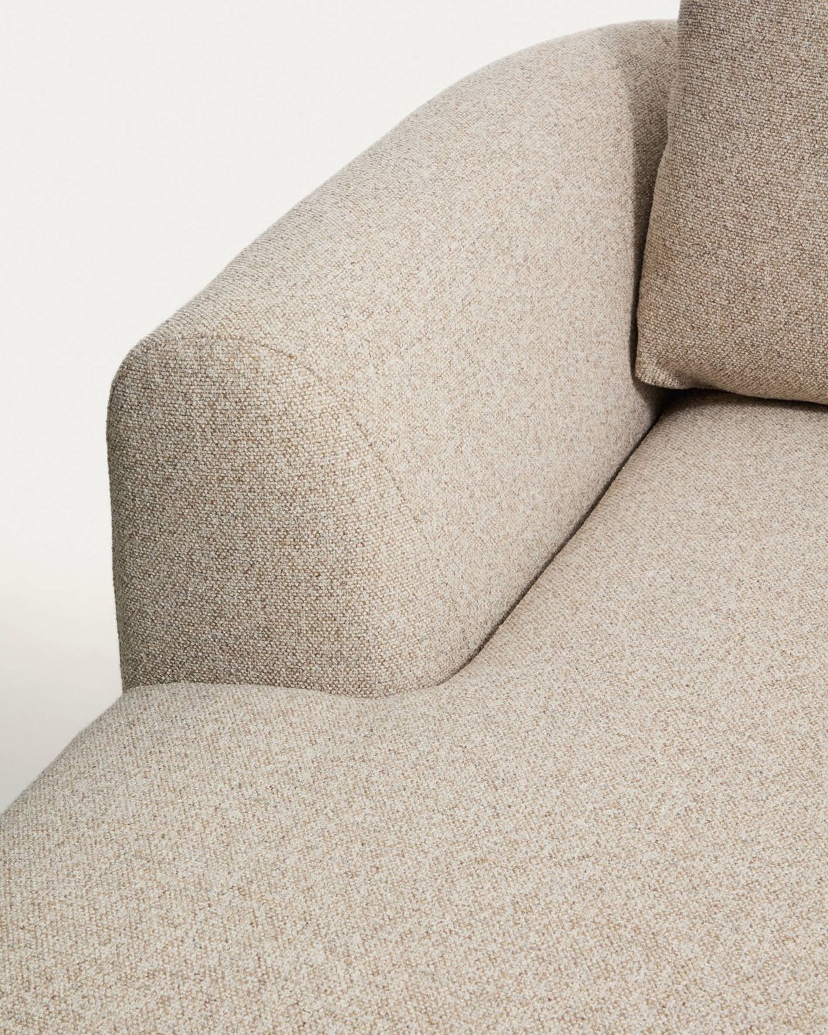 Sofá Vera 4 plazas con chaise longue izquierdo beige 322 cm FSC Mix Credit