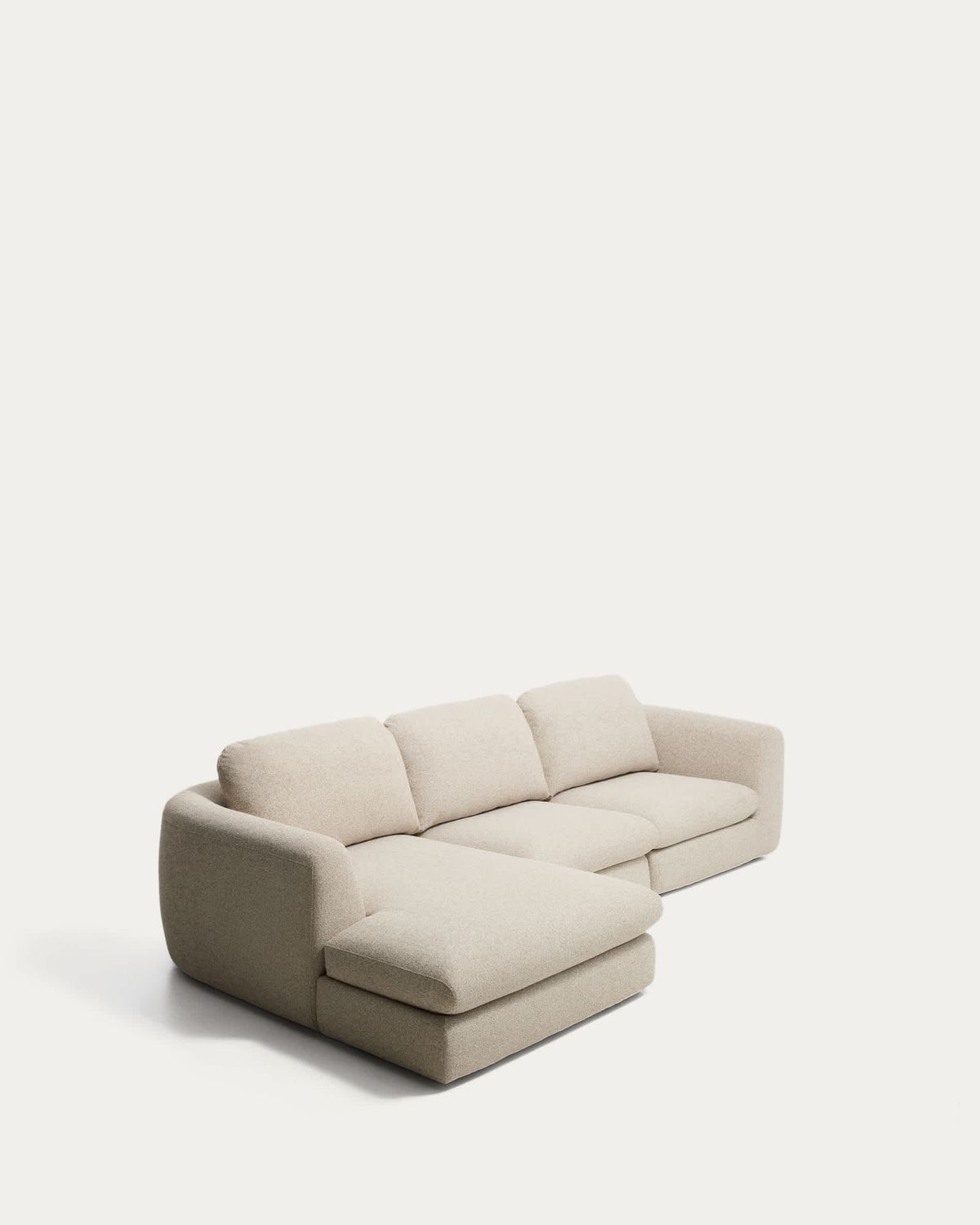 Sofá Vera 4 plazas con chaise longue izquierdo beige 322 cm FSC Mix Credit