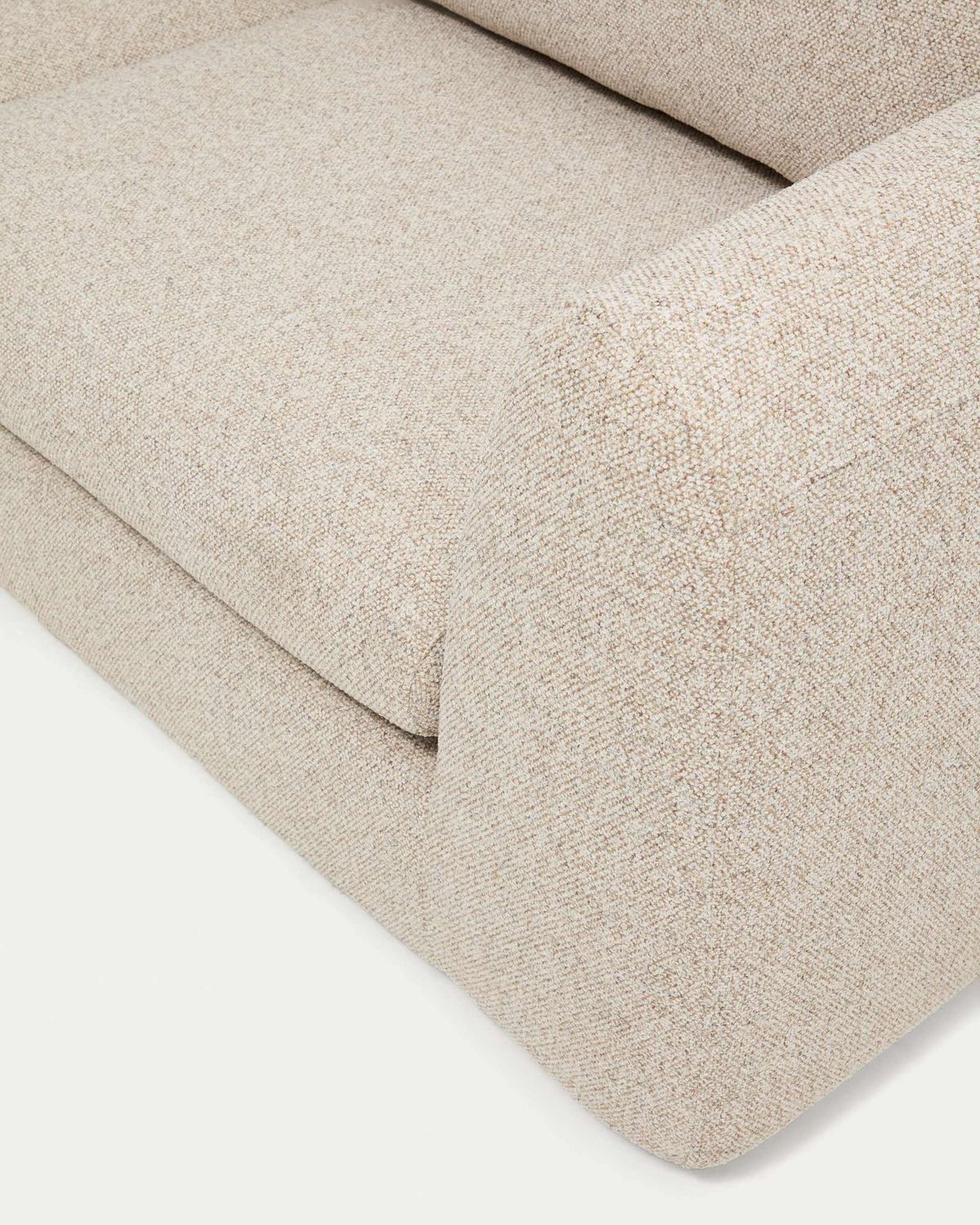 Sofá Vera 3 plazas con chaise longue izquierdo beige 232 cm FSC Mix Credit