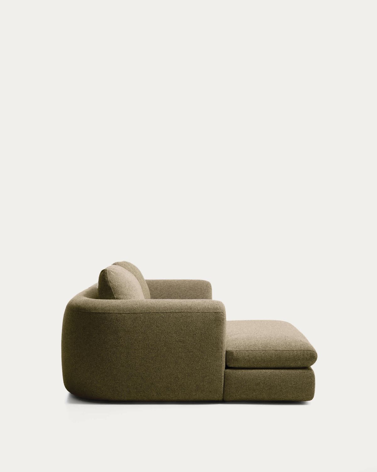 Sofá Vera 3 plazas con chaise longue izquierdo verde oliva 232 cm FSC Mix Credit