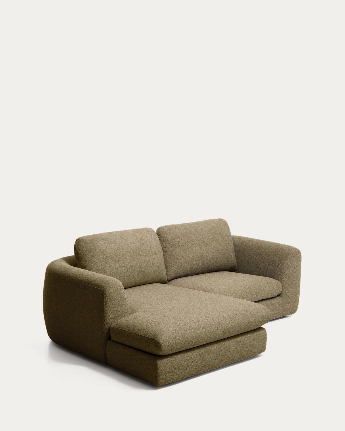 Sofá Vera 3 plazas con chaise longue izquierdo verde oliva 232 cm FSC Mix Credit