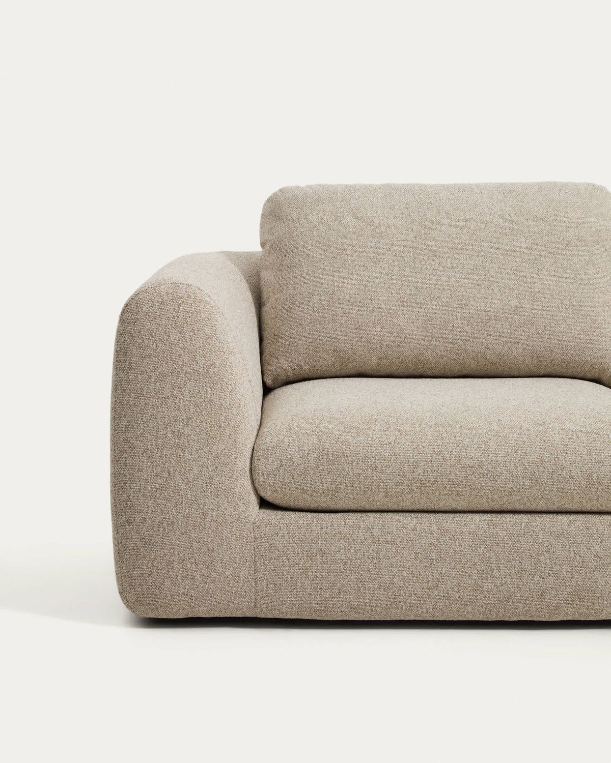 Sofá Vera 4 plazas con chaise longue derecho beige 322 cm FSC Mix Credit