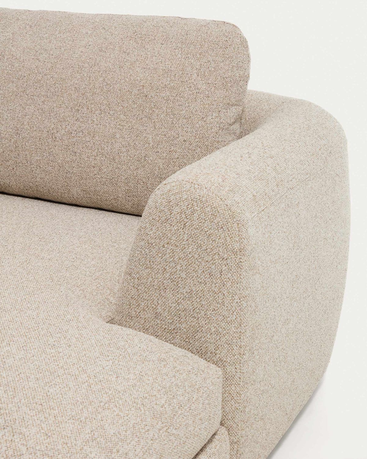 Sofá Vera 4 plazas con chaise longue derecho beige 322 cm FSC Mix Credit