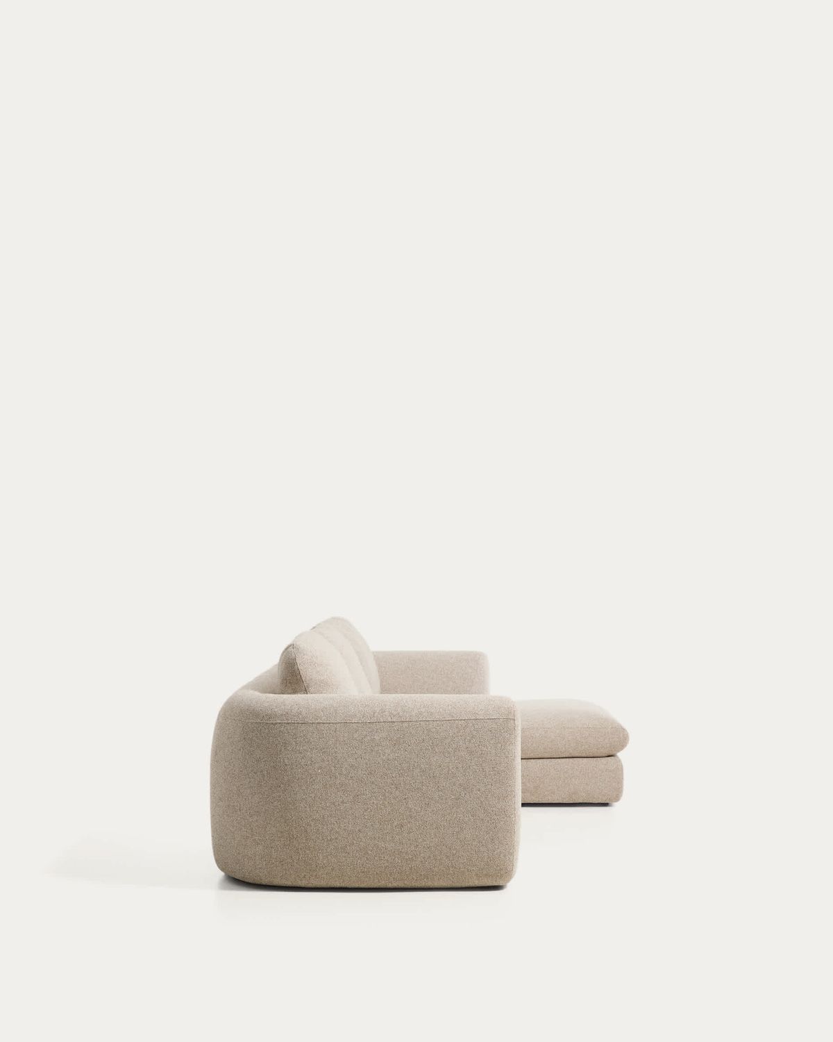 Sofá Vera 4 plazas con chaise longue derecho beige 322 cm FSC Mix Credit