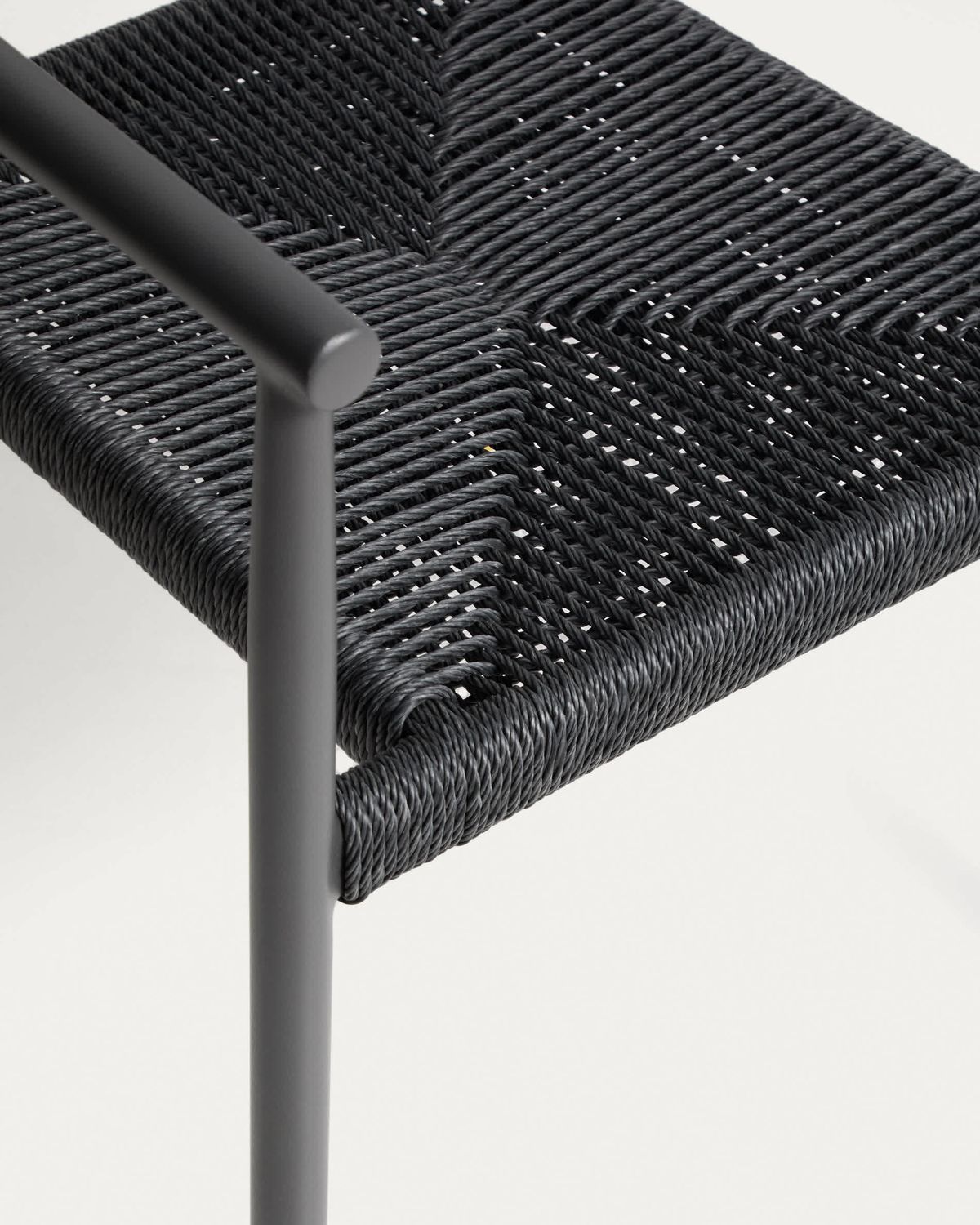 Silla apilable de exterior Livadia de aluminio grafito