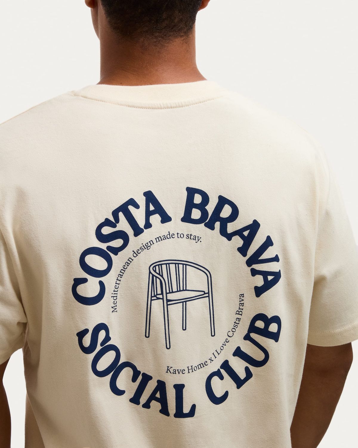 Camiseta unisex I Love Costa Brava x Kave Home 100% de algodón color crudo talla S