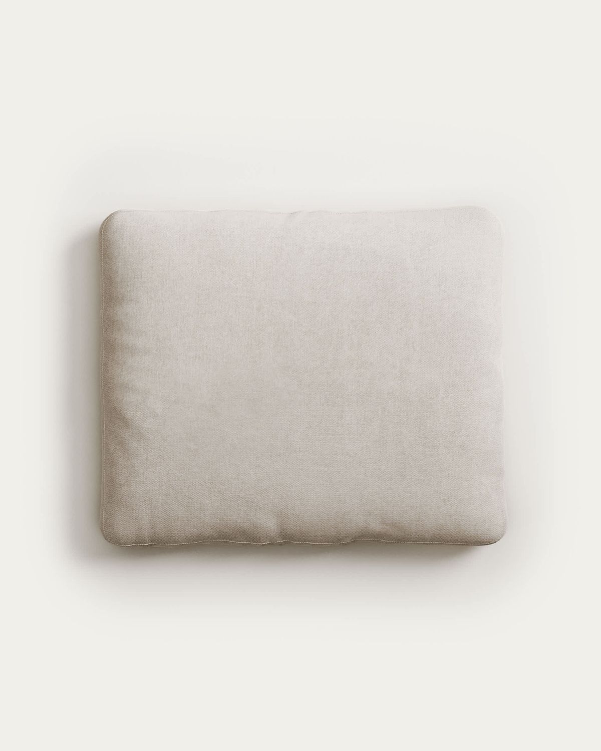 Cojín Blok retardante de fuego de chenilla blanco 50 x 60 cm