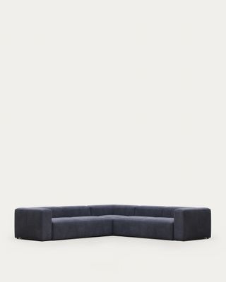 Sofá rinconero Blok 6 plazas azul 320 x 320 cm FR