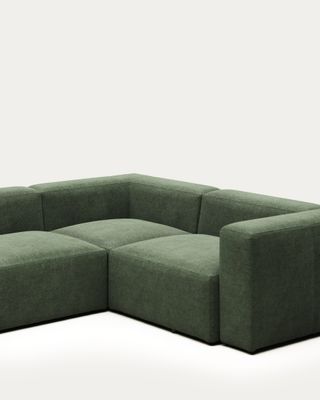 Sofá rinconero Blok 3 plazas verde 290 x 230 cm / 230 cm 290 cm FR