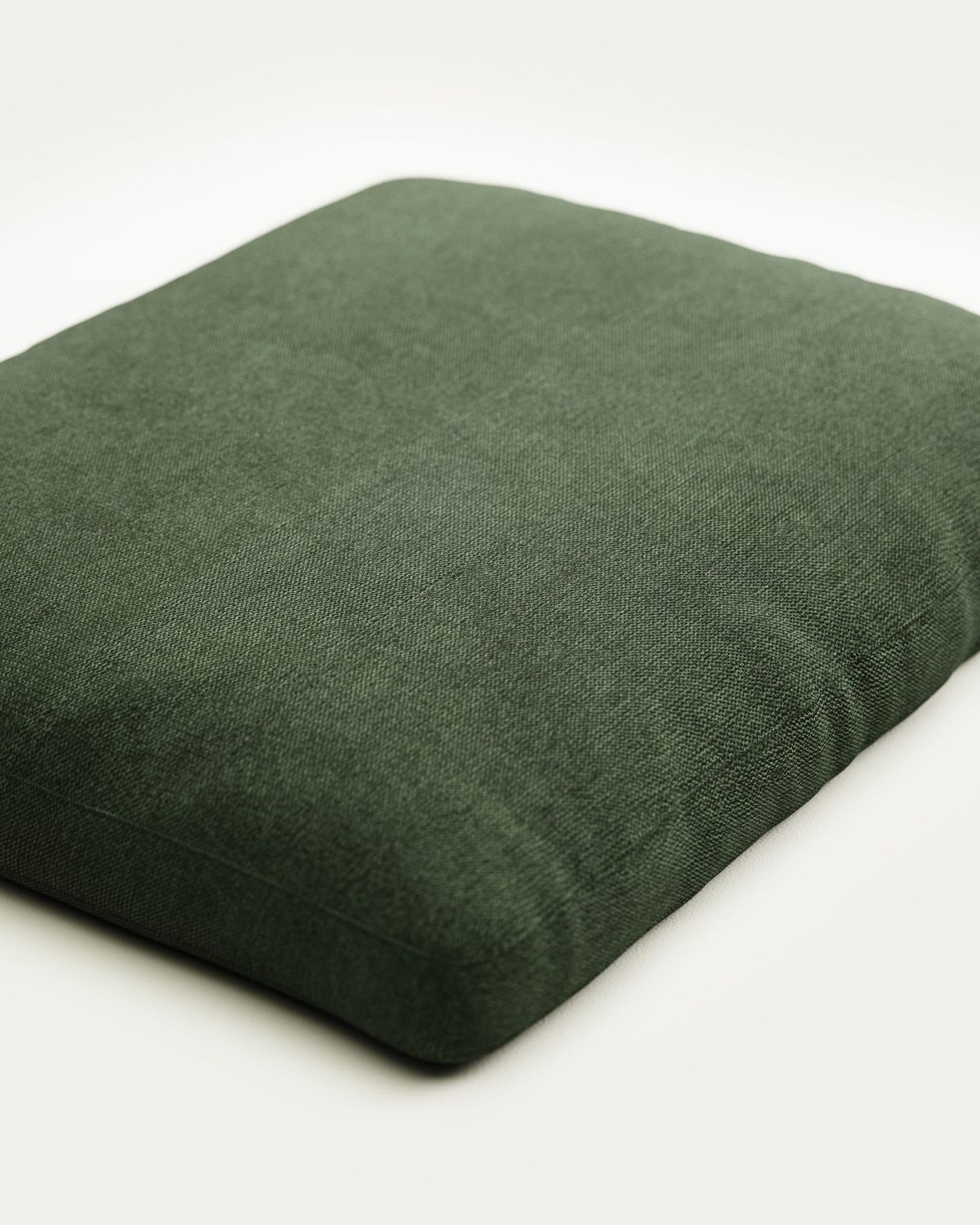 Cojín Blok retardante de fuego de chenilla verde 50 x 60 cm